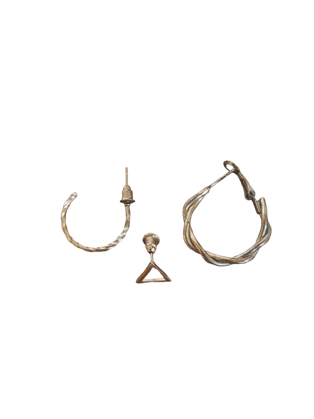 Gold-Tone Mismatch Earrings Set